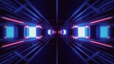 4K3D穿梭隧道动感科技循环视频背景视频的预览图